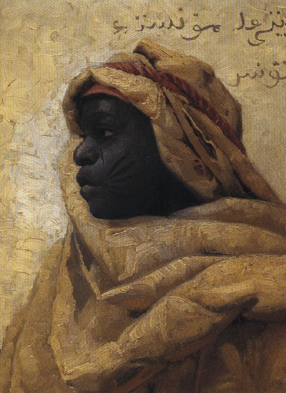 Peder Monsted Portrait of a Nubian Germany oil painting art
